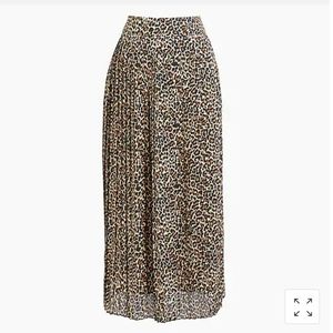 BNWT Jcrew Leopard midi Skirt